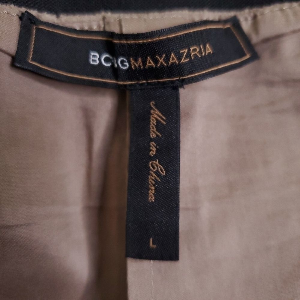 BGBGMaxAzria Sheryl Faux Suede Flare Mini Skirt Mocha Brown sz L - Picture 9 of 10